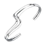Sterling Silver Wave Bangle