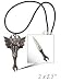 Sporting Goods : Fantasy Dragon Head Necklace Knife Blade