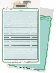 Buy Champion Sports Football Dry Erase Clipboard by Champion Sports