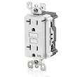 Leviton W7599-TRE Tamper/Weather Resistant GFCI Duplex Receptacle w/LED Indicator, Black