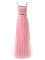 Sleeveless Tulle Lace Pleated Grecian Beaded Scoop Neck Evening Dress/Bridesmaid Dress/Prom Dress/Wedding Party Dress 