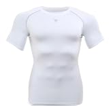 THROWDOWN Pro Sports Tight Compression Short Sleeve Crew - White
