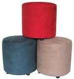 Round Ottoman - Navy Blue
