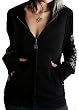 SUICIDE GIRLS - Novo Forma - Black Women's / Girls ZipUp Hoodie
