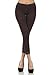 Sakkas Cotton Blend Lace Trim Stretch Capri Leggings - Made in USA
