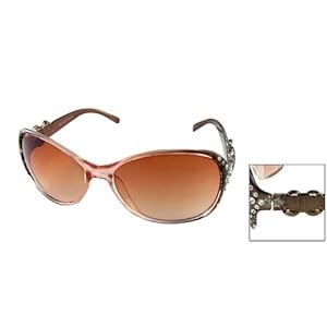 Oversize Lens Rhinestone Decor Plastic Women Sunglasses Oversize Lens Rhinestone Decor Plastic Women Sunglasses