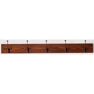 Amish Coat Rack - Cherry- with 5 Wrought Iron Hooks- 41