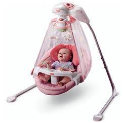 Fisher-Price Papasan Cradle Swing, Butterfly Garden