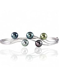 In staying on the cutting edge of high end fashion Imperial is proud to present our new line of Crown Select bracelets. This beautiful bracelet with its fluid design complimented by .29cttw of sparkling diamonds and array of vibrant 8mm natural color Tahi