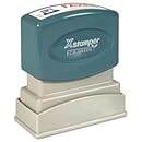 Xstamper(R) Pre-Inked, Re-Inkable Two-Color Title Stamp, "Faxed