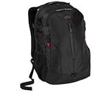 Targus Terra Backpack Designed for 16-Inch Laptops - TSB226US (Black/Red Accents)