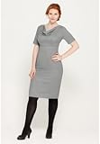 Avenue Plus Size Tweed Elbow Sleeve Sheath Dress, Grey 16