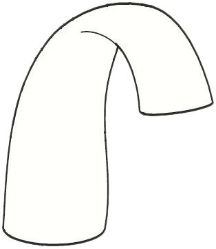 Moen 104213PM Repair Part Spout Monticello Widespread Faucet - Platinum