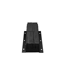 IWI Rubber Dock Bumper, Rectangular, Laminated, Vertical Mount, 6 Holes, 20" Length, 11" Width, 10" Depth