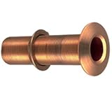 Perko 3/4 Inch Thru-Hull Fitting w/Pipe Thread Bronze Extra Long - Max Hull 5 Inch Thick