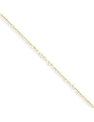 .60mm, 10 Karat Yellow Gold, Diamond-Cut Cable Chain - 24 inch