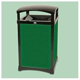 IMAGE OF Rubbermaid-infinity 50 gl square perforated panel kit (RCP9W51GRE) Category: Trash Can Accessories