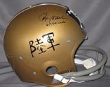 Roger Staubach Signed Navy Jolly Roger RK Helmet - 63 Heisman