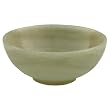 Handmade Decorative Polished Hotan Jade Bowl In Sandy Yellow