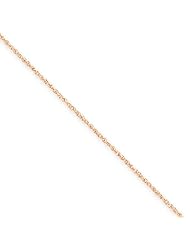 .7mm, 14 Karat Rose Gold, Diamond-Cut Ropa Chain - 18 inch