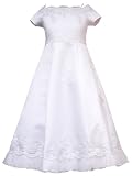 Rare Edition Girls 7-16 White Off Shoulder Dress
