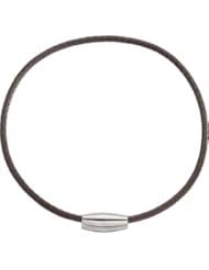 Leather & Stainless Steel Necklace Pendant