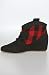 thumbnail: 80%20 The Melody Ankle Hidden Wedge Bootie in Black & Red Buffalo,Shoes for Women from 80%20