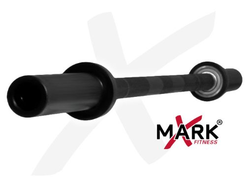 XMark Fitness 7- Feet Black Zinc Olympic Bar with Ball Bearings (32mm)