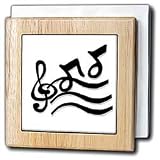 Review 3dRose LLC  / G Clef and Musical Notes - 6 Inch Tile Napkin Holder