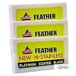 Feather Hi-Stainless Platinum Double Edge Razor Blades 30 Ct