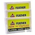 Feather Hi-Stainless Platimum Double Edge Razor Blades 30 Ct
