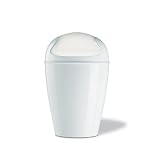 Produkt-Bild: koziol Badm&uuml;llbeh&auml;lter Schwingdeckeleimer DEL S (Farbe: solid wei&szlig;)
