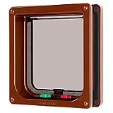 Cat Mate 4 Way Locking Cat Flap and Door Liner 235 (Colour: White)