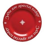 Waechtersbach  Plate, You are Special Today , Cherry Red