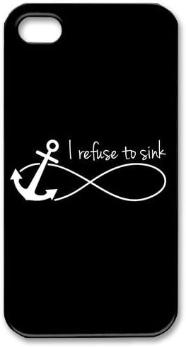 Infinity Anchor Hard Plastic Back Cover Skin for iphone 4 4s