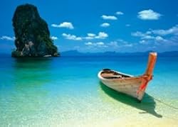 Beach & Canoe - Phuket, Thailand - 23x35 Poster