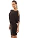 PattyBoutik Women's Cold Shoulder Batwing Blouson Dress