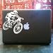 mountain biking xc downhill vinyl decal small