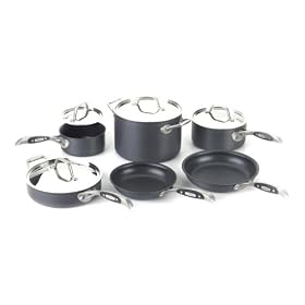 Sabatier Signature Anodized 10-piece cookware set.