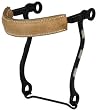 Metalab Black Satin Hackamore With Flat Leather Noseband - Black Satin