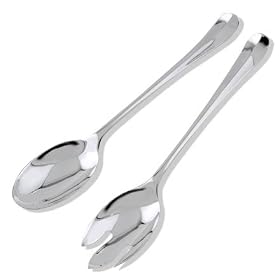 Silea Nickel Plated Salad Server Set