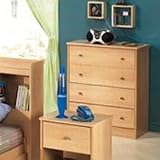 IMAGE OF Storage Chest with Ball Shaped Handles in Oak Finish