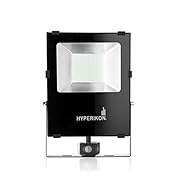 Hyperikon Outdoor LED Flood Light with Motion Sensor, 100W (400W Equivalent) 10000 Lumens, 5000K, LED Security Light, 120v, IP65 Waterproof - For Security, Light Poles, Events