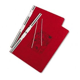 Pressboard Hanging Data Binder 147/8 x 81/2 Unburst Sheets Executive Red