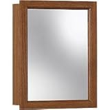 NuTone 755467 Sheridan Framed Medicine Cabinet, Honey Oak Wood, Surface Mount, 15-Inch By 19-Inch