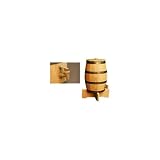 Beverage Dispensing Keg Barrel: Golden Oak Stain – No Stand