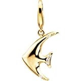 .03 CT TW 14K Yellow Gold Diamond Charm