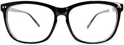 Garment Plain Glasses Sunglasses Wayfarer BLACK-CLEAR