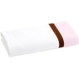 Bacati Pink and Chocolate Toddler Sheet Set