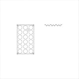 2.5" Non-Stick Silicone Savarin Mold Size: Dia 1 1/2" x H 1/2"